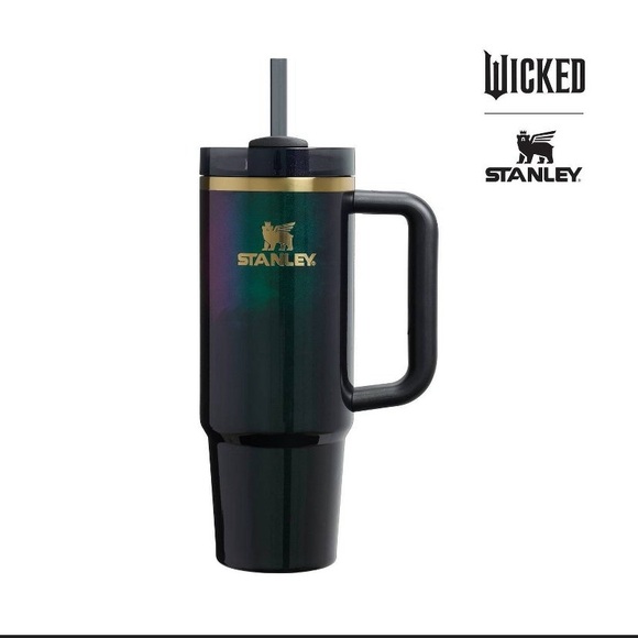Stanley Wicked Elphaba 30oz Tumbler Bundle Straw Topper Glinda Limited Edition - Picture 2 of 6